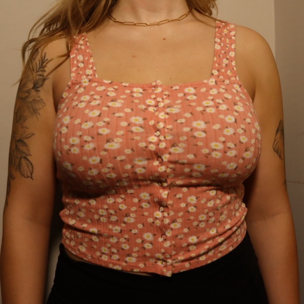 Floral print tank top